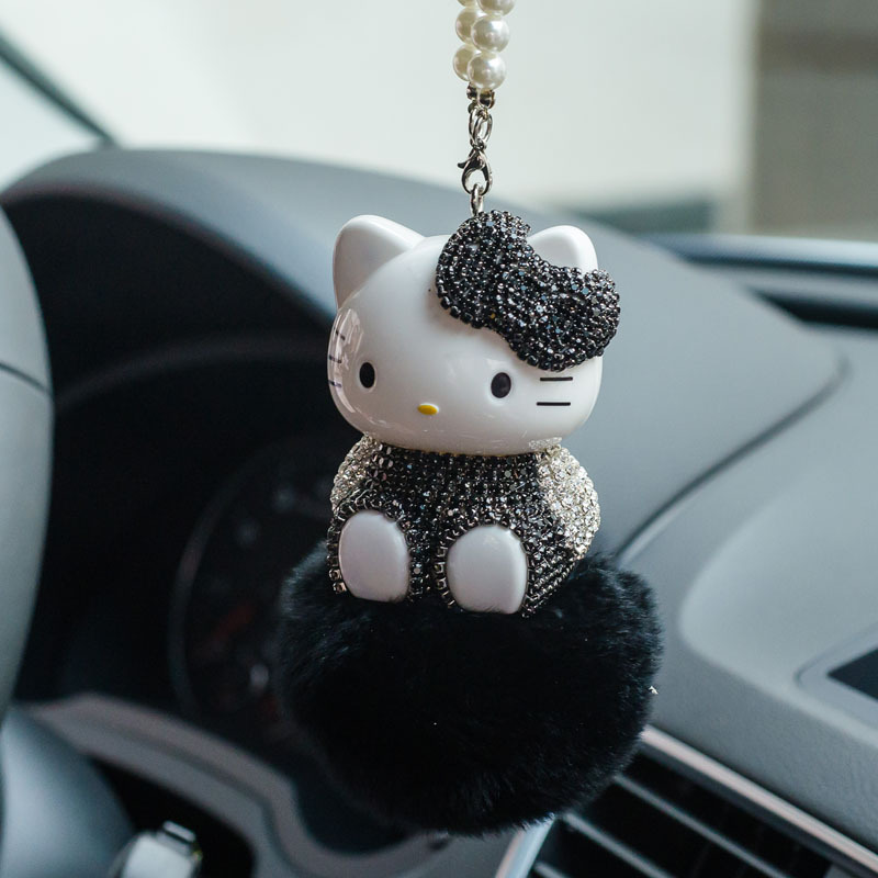 Katy colgantes de automóviles bolas de lana gatos KT colgantes de automóviles colgantes de automóviles artículos de decoración interior de automóviles red DIY
