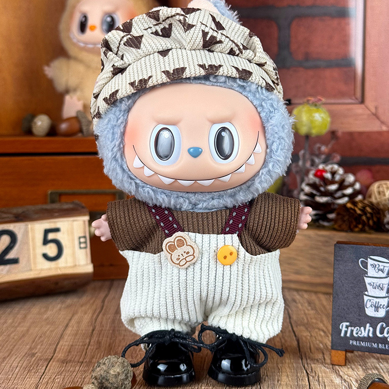 Labubuの子供服に適しています。布の服は17cm一二三代のセットの小さいアクセサリーに座っています。|undefined