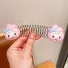 Children's broken hair comb, cartoon broken hair organizer invisible back head plate hair