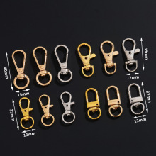 DIY饰品配件 金属合金五金狗扣 门扣五金箱包钥匙圈旋转连接扣