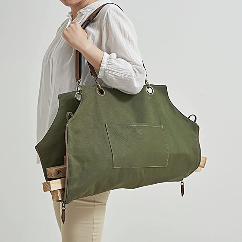 Lienzo delantal moderno simple correa ajustable se puede utilizar como delantal de leña guardapolvos delantal del hogar