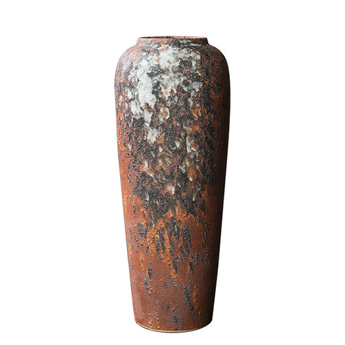 35CM high-end Jingdezhen ceramic retro-style vase home furnishings Jingjifeng flower ware silver willow hydroponic vase