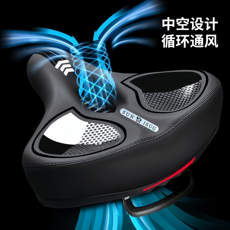 Cojín de bicicleta Cojín súper suave anti-dolor de nalgas Cojín de bicicleta de montaña Asiento de amortiguación engrosado Accesorios para bicicletas image 4