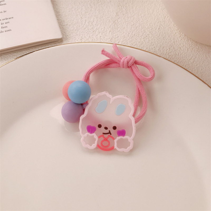 Chica dulce flor anillo de cabello adorable banda de goma de alta elástica cabello de cabello de cabello de cabello de cola de caballo al por mayor