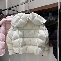 Yuyan New National Standard 90 Белая пуховая куртка на осень и зиму, утолщенная свободная пуховая куртка с капюшоном для женщин.