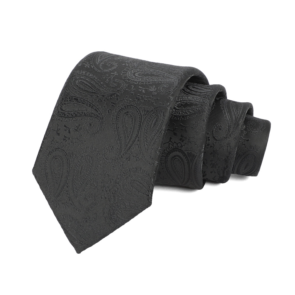 Corbata de hombre 8cm para hombre, bordado jacquard de alta calidad para hombre, corbata de negocios, corbata de seda de poliéster, fábrica al por mayor