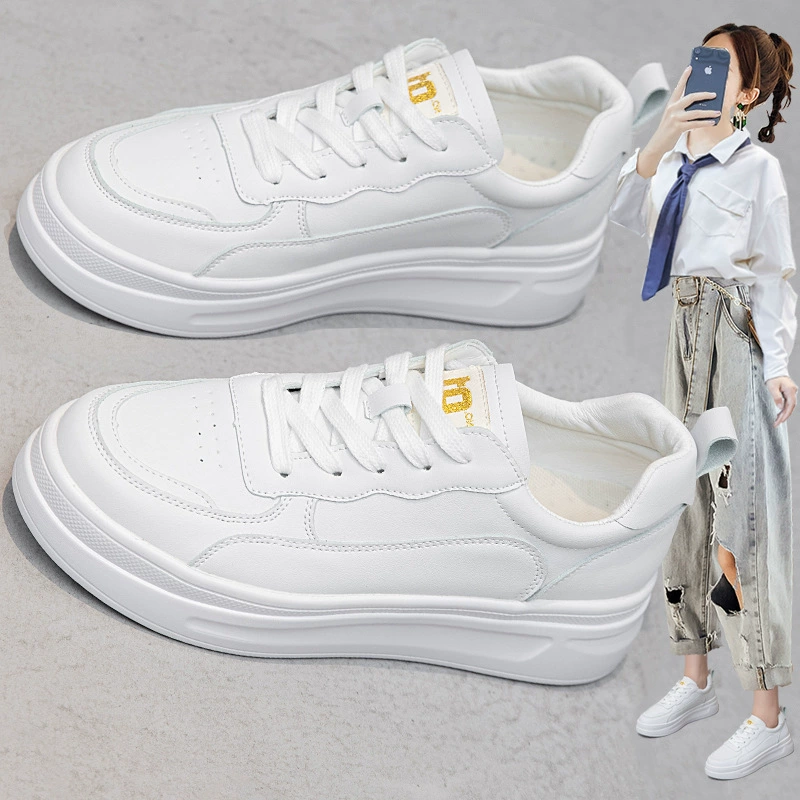 Женская обувь маленького размера 313233, белые увеличивающие внутренний рост, женские универсальные маленькие 34 Спортивные Повседневные Легкие кроссовки, весна и лето