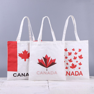 Party Supplies, Holiday Supplies, Shopping Bags, Canadian Flag Cotton Bags, Canvas Bags, Gift Bags, Eco-Friendly Cloth Bags