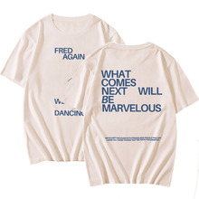 Hip Hop Rapper Fred Again T-shirt Camisetas Short Sleeve Sum