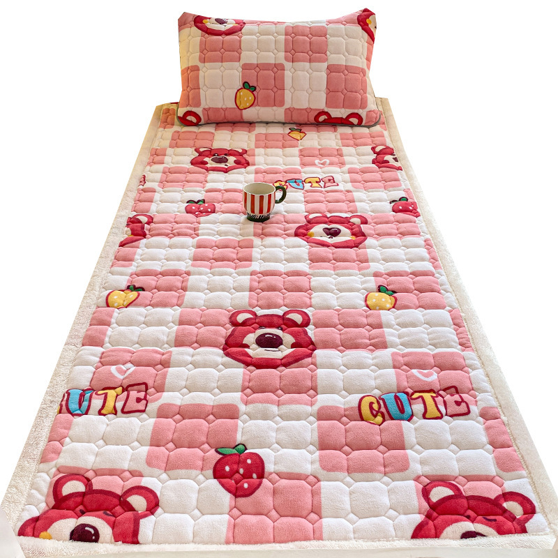 A clase madre y niño grados colchón de tercife de leche grueso casero cama de tatami cubierta dormitorio colchón de siesta plegable individual al por mayor