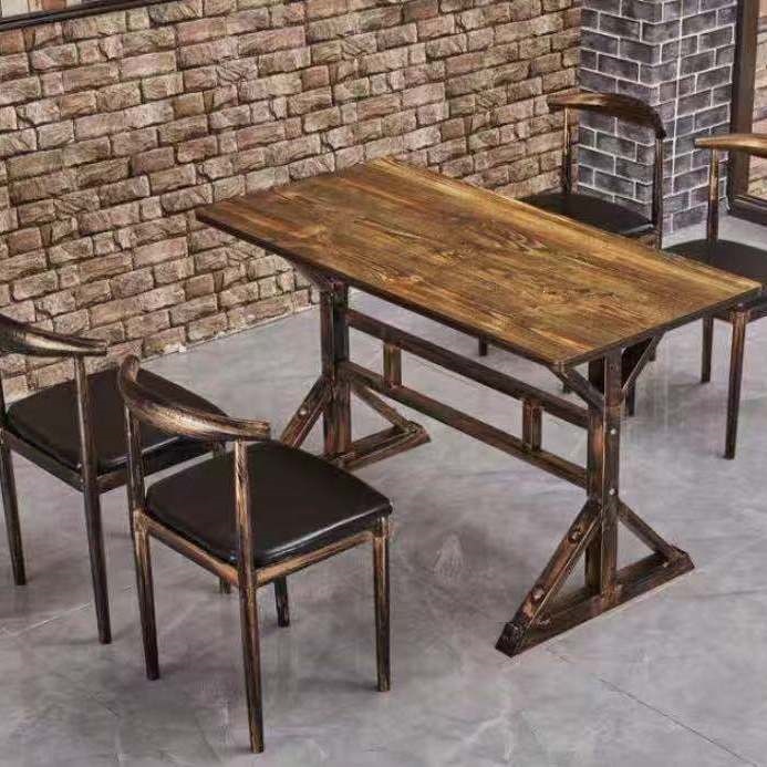 Restaurante de restaurante restaurante restaurante de fideos mesa de comedor snack barbecue hot pot restaurante de comida rápida mesa y silla combinación de mesa de comedor económico
