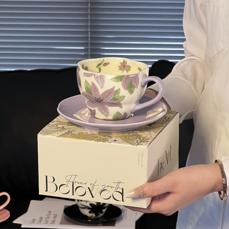 Tazas de café, platos, cajas de regalo, tazas de cerámica, tazas de té de la tarde, tazas de té