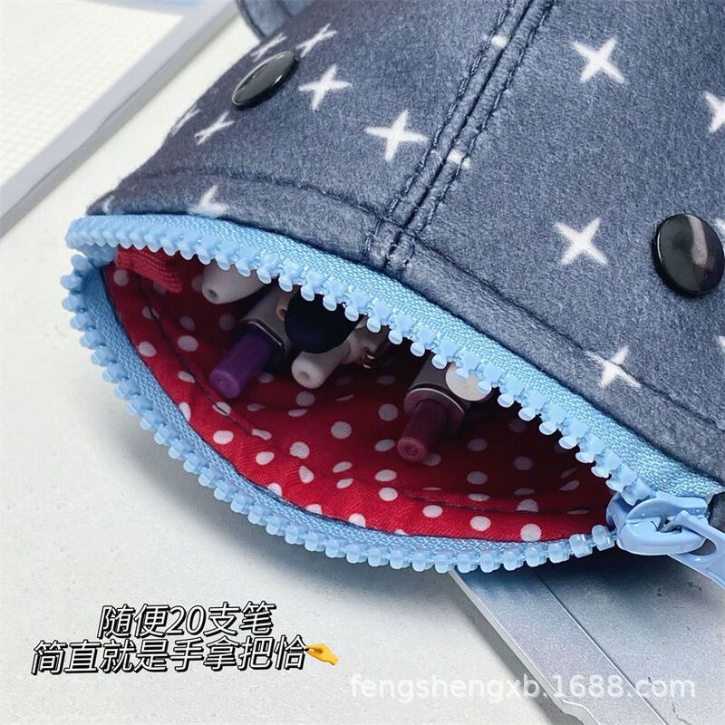 小紅書と同じスタイルのサメスターペンバッグインかわいい特殊な形のソフトかわいい癒しクリエイティブ面白い文具収納袋|undefined
