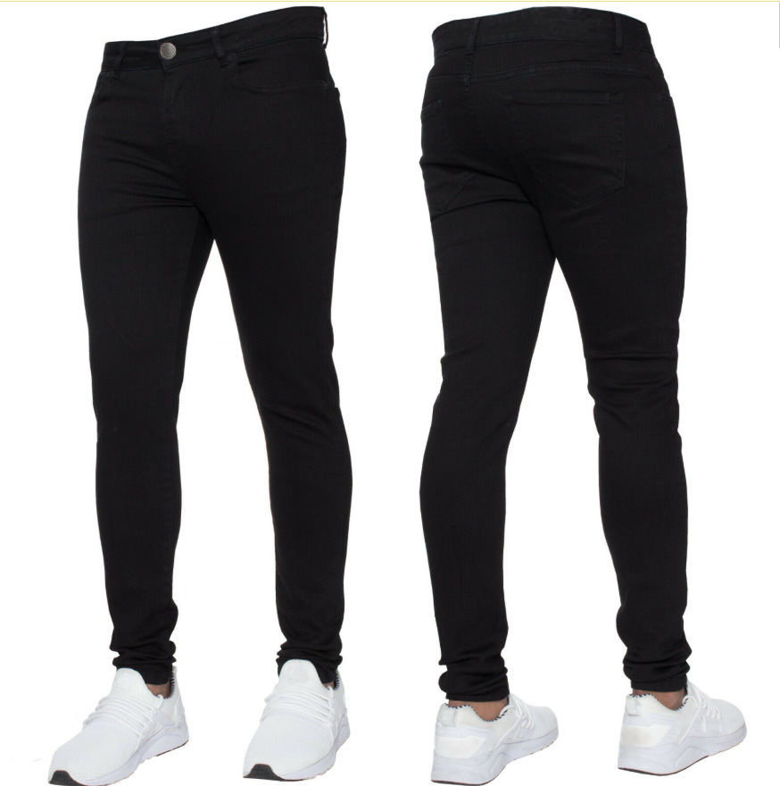 Jeans Elásticos Ajustados para Hombre de Algodón para Uso Diario