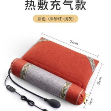 頸椎枕、頸椎を保護する睡眠用枕、ヨモギ、そば、決明子入り円筒形ネックピロー|undefined