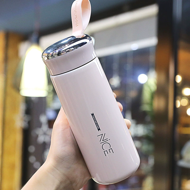Portable Water Bottle Nice 400 ml, stainless vacuum cup for students — compact, giftable
