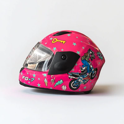 Motosiklet kaskı (dəbilqə) | Helmet - glitter-motorcycle-racer