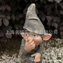 跨境爆款娃娃小矮人公仔侏儒树脂玩偶济公摆件工艺品批发