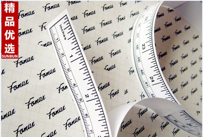 90cm贴尺 桌面贴尺 衣车贴尺塑料贴尺 自粘尺不干胶刻度尺 36英寸