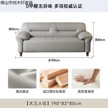 欧式真皮沙发简约三人位小户型双人沙发客厅家用办公皮艺沙发组合