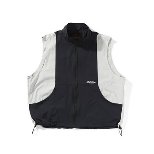Atborder 2025 Spring New Japanese Style Contrast Color Patchwork Printed Sports Vest Retro Stand Collar Jacket for Men