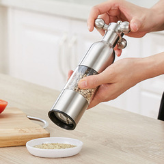 304 Stainless Steel Pepper Grinder Household Manual Fresh Grinding Black and White Pepper Corn Nutmeg Cumin Sea Salt Grinder Bottle