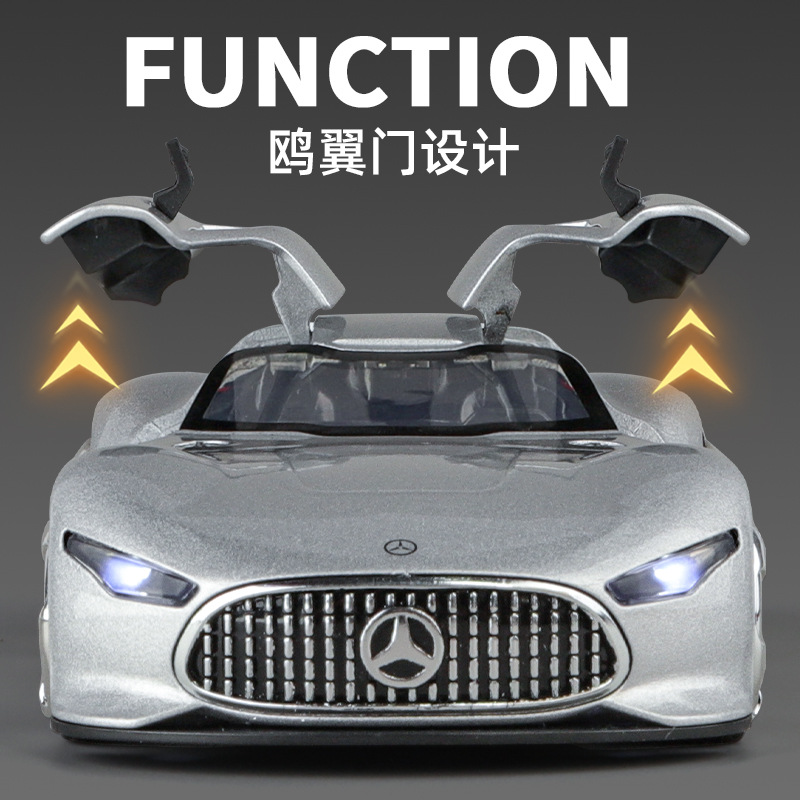 (2개) 1  32 DA BEN GT 합금 자동차 모델 시뮬레이션 레이싱 카 럭셔리카 로고 어린이 금속 HUILI 장난감 자동차 컬렉션 장식품