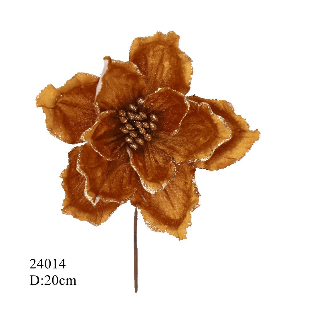 Magnolia 20cm, Scene Arrangement, Wedding Decorations, Floral Art, Artificial Flower For Cross-Border Sales_voghion.com