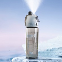 PC喷雾杯儿童男女塑料水杯学生户外运动百货随手杯茶杯子便携式