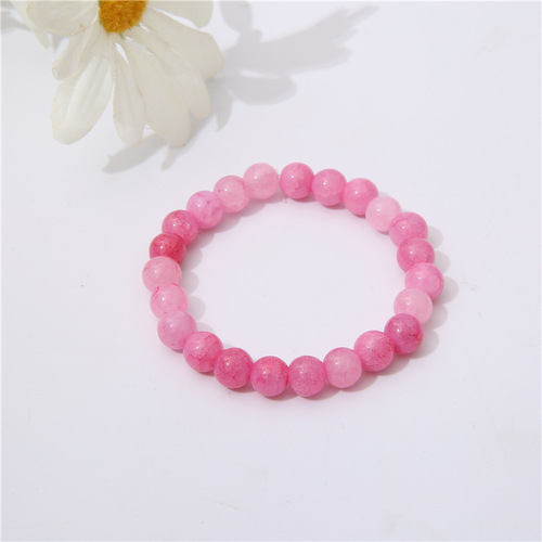 New style jade broken glass beaded bracelet for women, soft rosary beads, toy accessories, cracked non-fading explosive bracelets wholesale