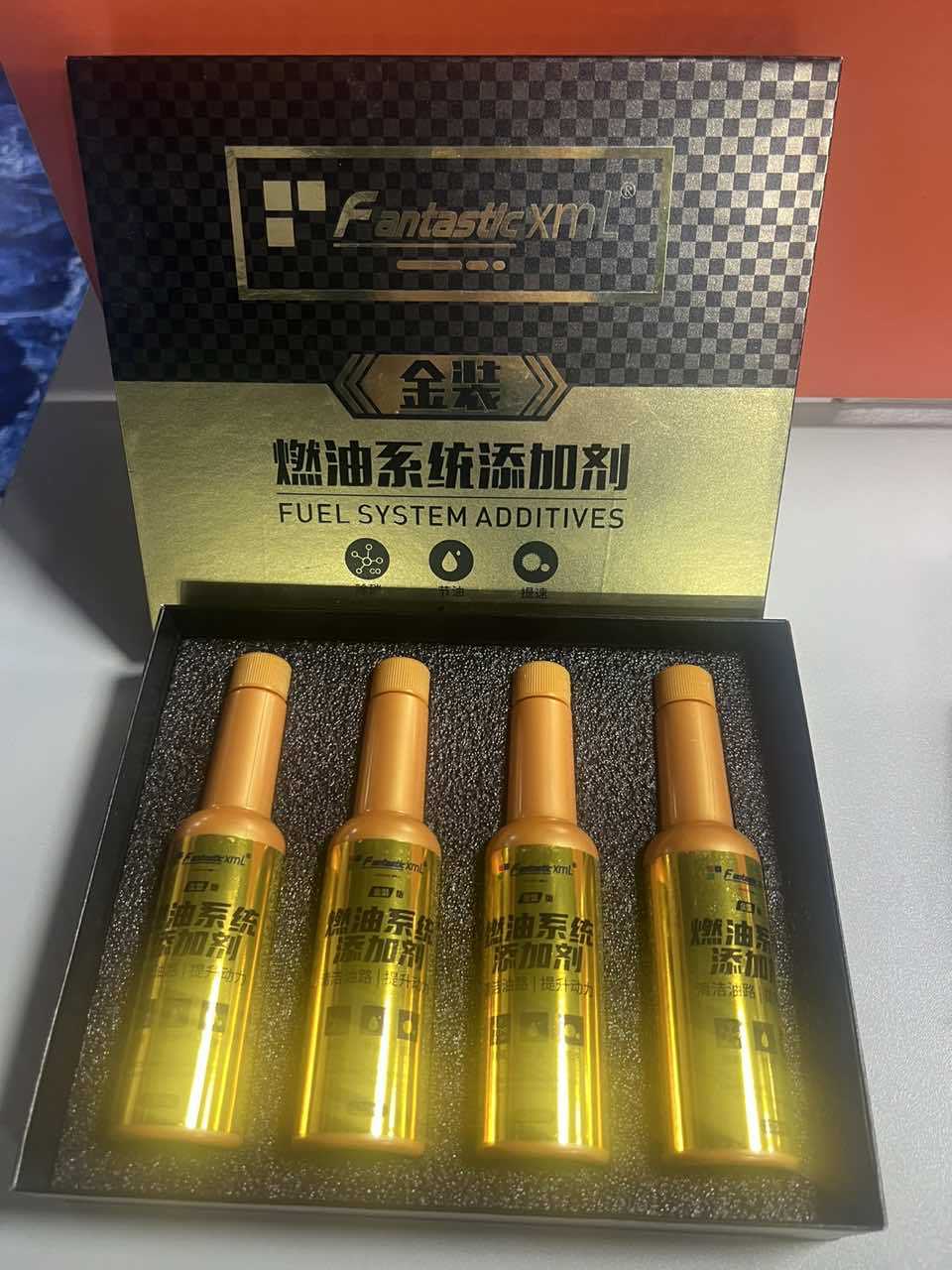 Automóvil tesoro combustible eliminación de carbón agente de limpieza aditivo combustible gasolina 4 Pack 10 unids traje image 5