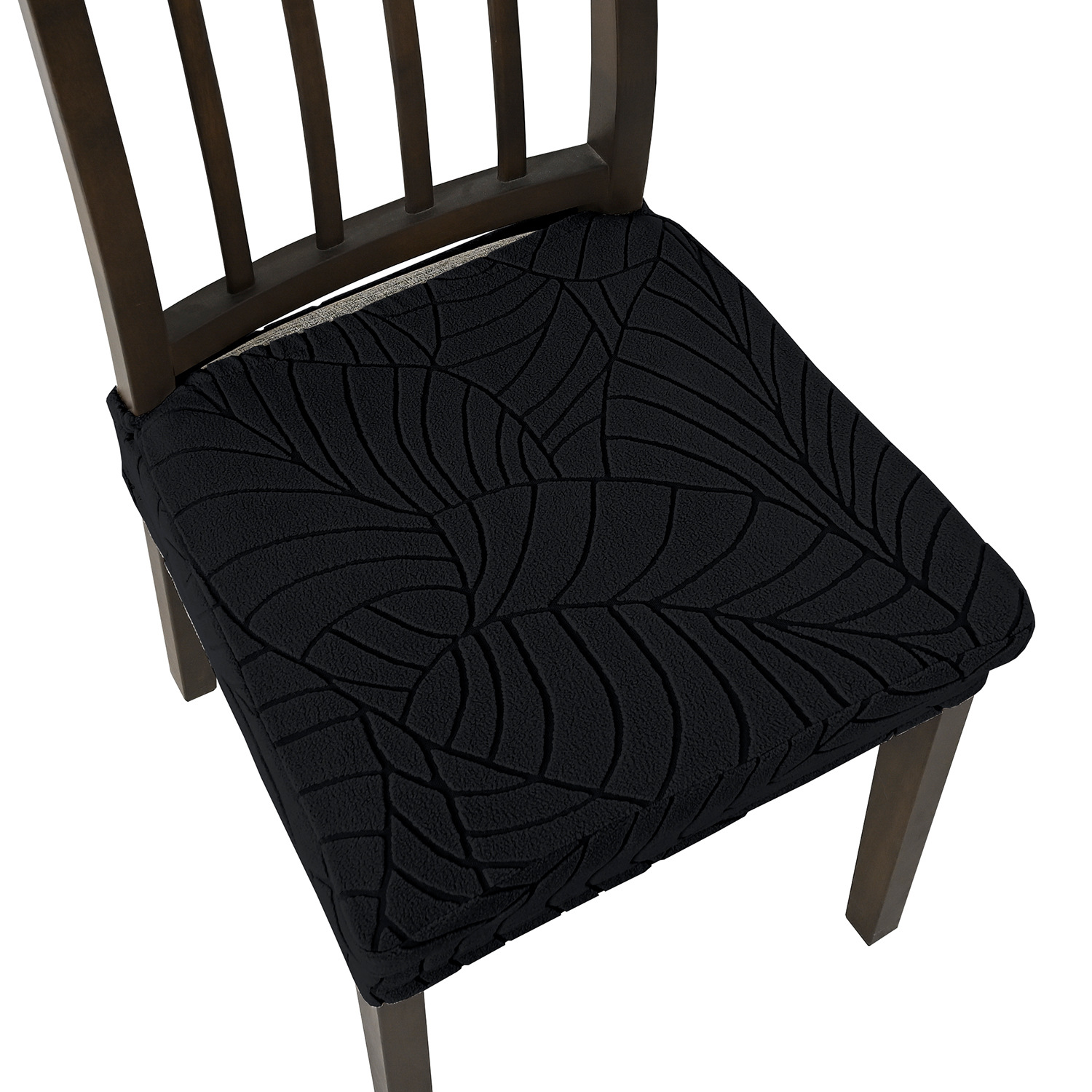 Funda de silla elástica jacquard de hoja Funda de silla a prueba de polvo y a prueba de manchas Funda de silla elástica para el hogar Funda de silla transfronteriza