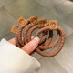 4#Smiley face brown 1 piece