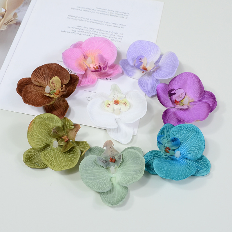 胡蝶蘭造花結婚式シーンアレンジメント花卸売 DIY お土産装飾花造花造花ヘッド|undefined