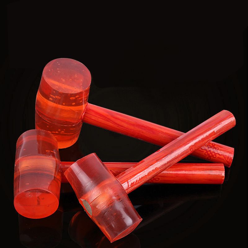 家用木柄橡胶锤 透明皮锤防震橡皮锤批发 地板安装工具胶锤