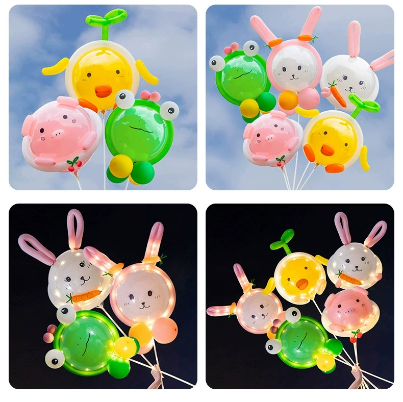 Чистая красная фото Бобо ручная палка DIY животное воздушный шар Смешанная партия ночной рынок светящаяся Бал-ларек Boh оптом