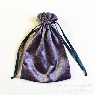 Satin Bag Manufacturer Direct Sales Wig Storage Bag Encrypted Satin Bag Digitally Printed with Full Logo Large Quantity and Excellent Price