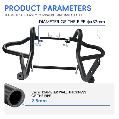 backrest, tail rack, side bags, Motorcycle bumper