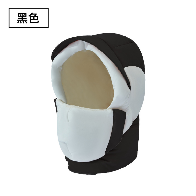 蕉下同款套头帽防风防寒护耳保暖雷锋帽棉帽女冬天骑行护颈口罩帽|undefined