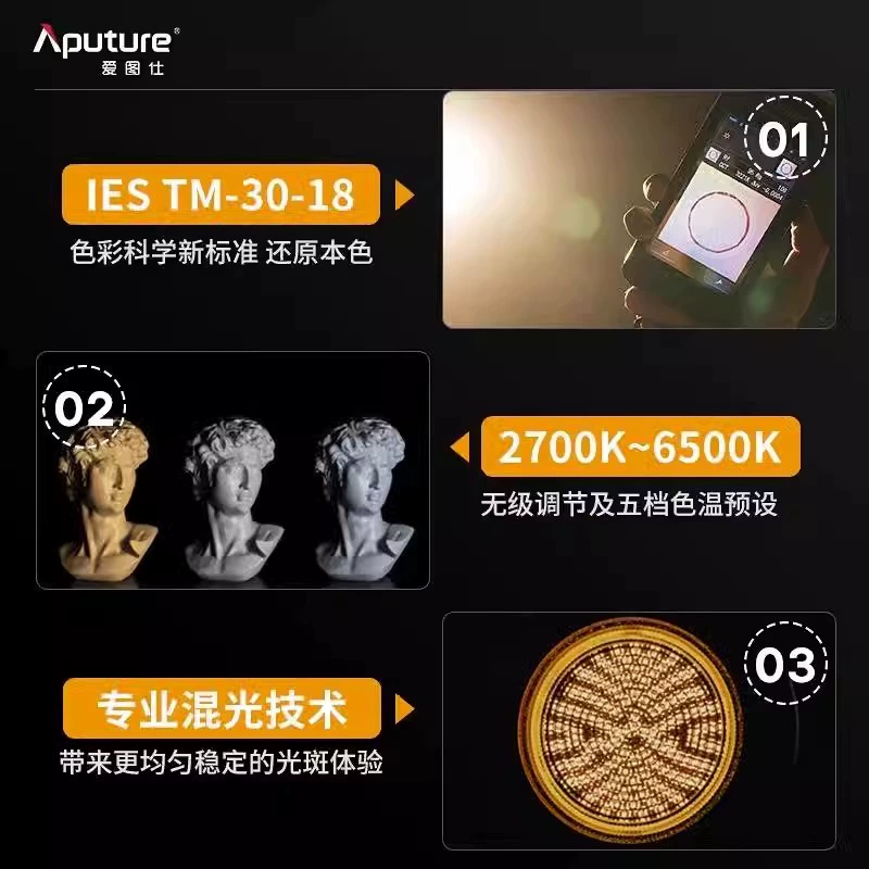 APUTURE/Aitutz LS600XPRO Осветитель для фотографии и макияжа, двойная цветовая температура, освещение живого эфира