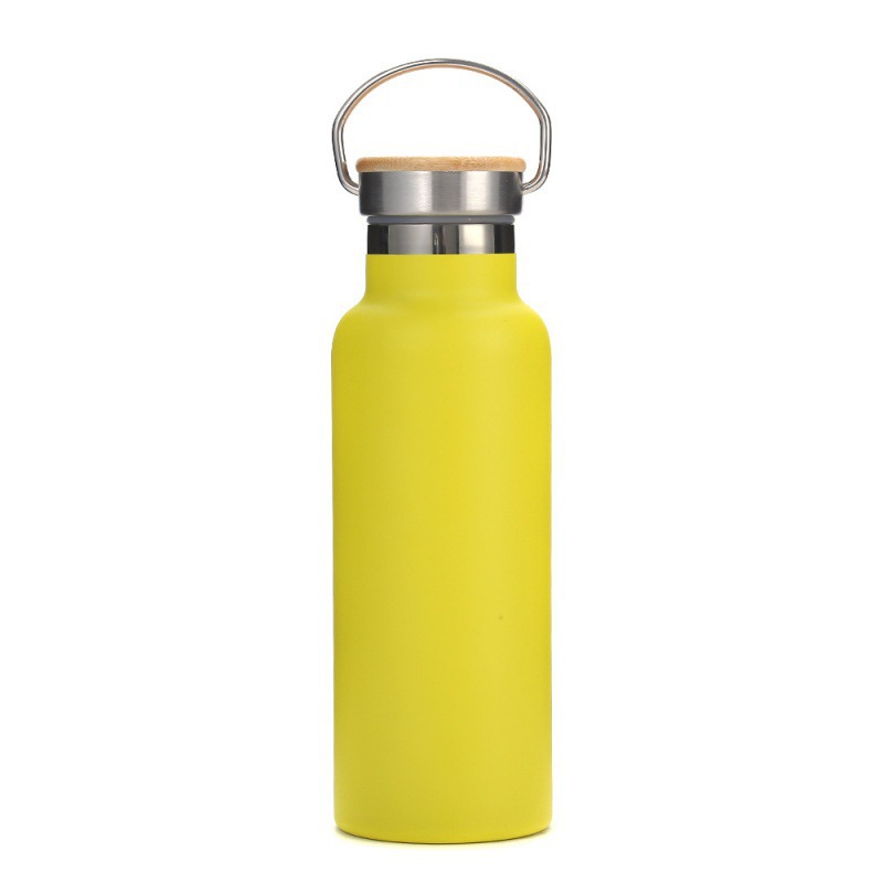 Yellow with bamboo cover