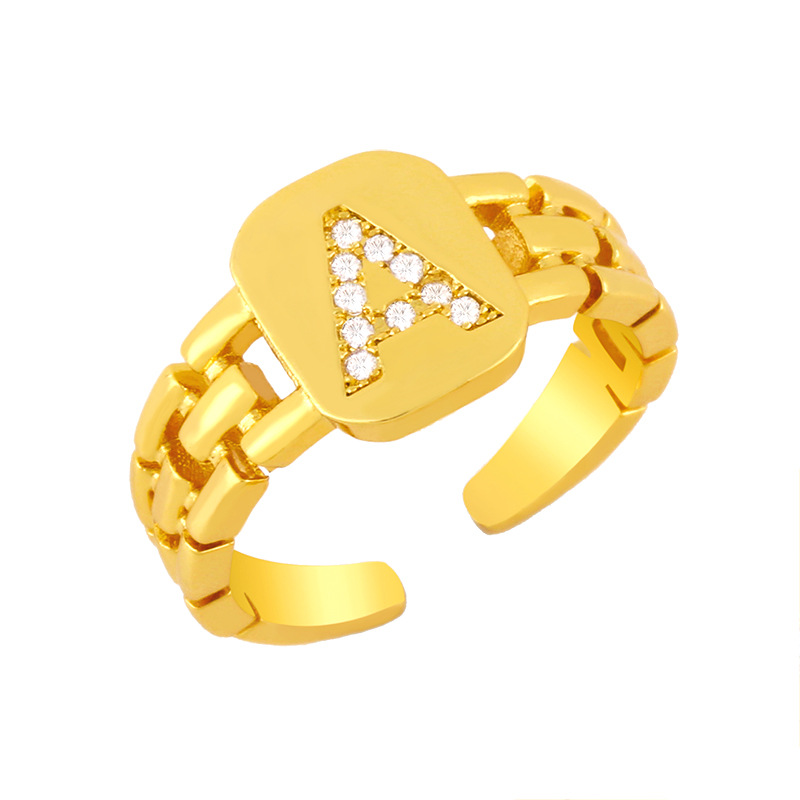 Simple Letter Open Ring display picture 23