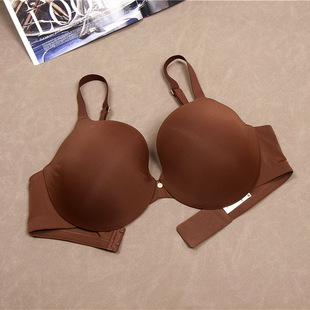 European and American Gone Women's Underwear Summer Thin Women's Gather-up Para Breast Bra Large Chest Small Bra with Steel Ring Upper Bra