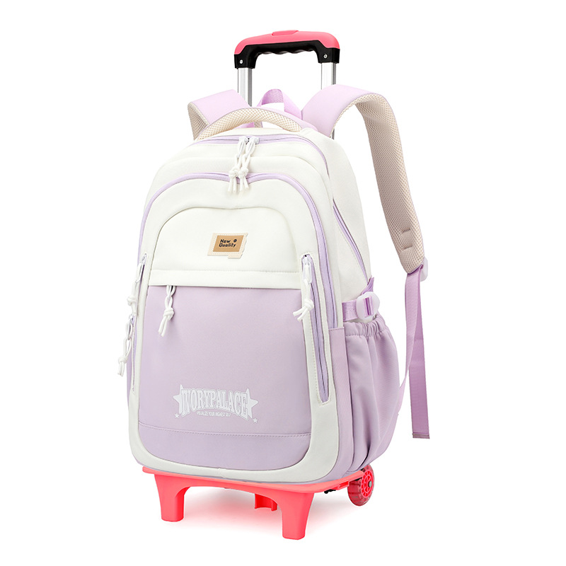 Pescado natural nueva mochila de tirón para niños 3 - 6 grados, mochila de alta capacidad para estudiantes de secundaria secundaria
