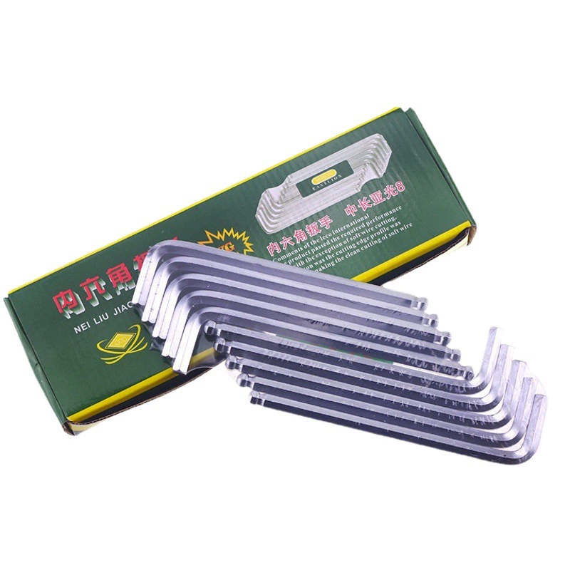 Шестигранный ключ с одинарной матовой длинной шаровой головкой 1,5-19