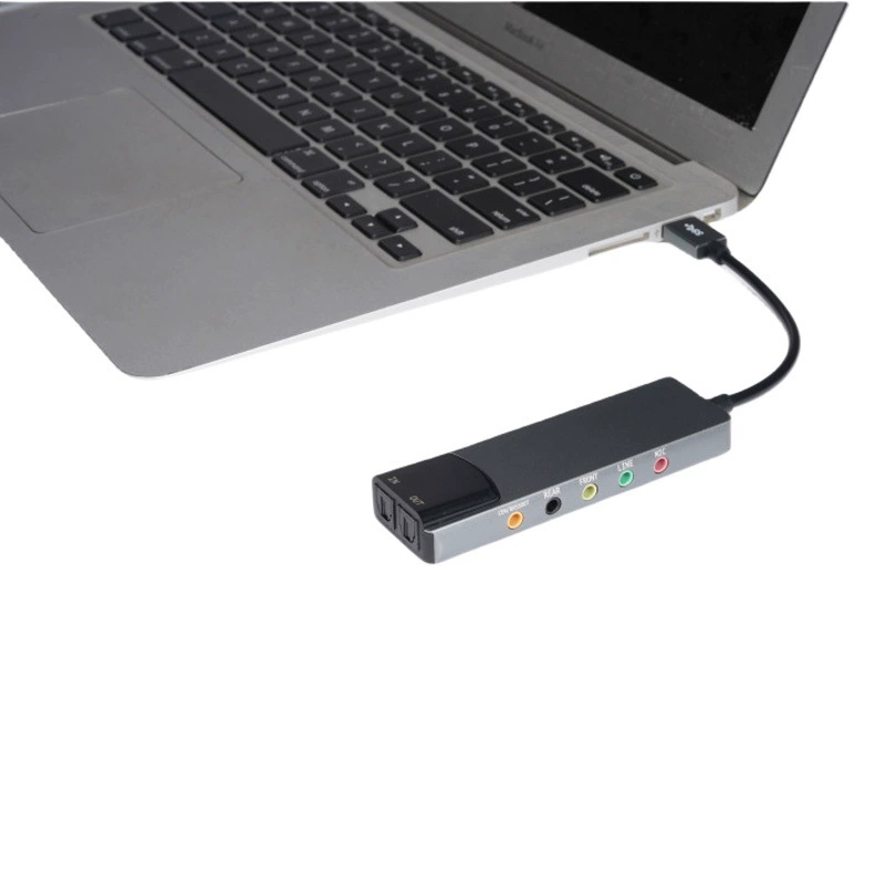 USB-ноутбук, настольный компьютер, аудио, 5,1-канальная USB-звуковая карта с оптическим волокном, голосовой чат, игра, внешняя звуковая карта