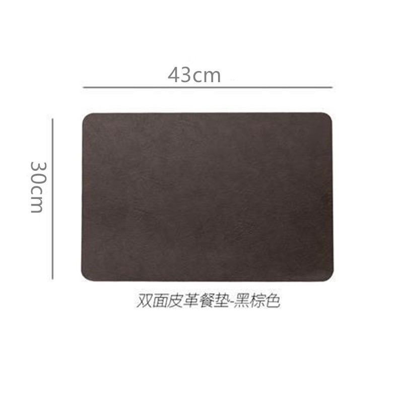 食事マット防水防油断熱マットヨーロッパ式高級感家庭用皮革食器マットレストラン食器皿テーブルマット洋食マット|undefined
