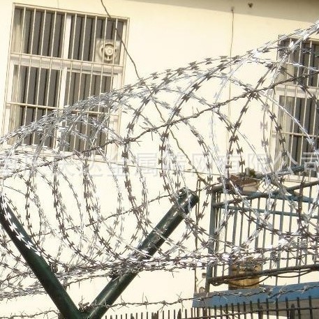 重庆筛网机场监狱防护网刀刺围网不锈钢刀片刺网刺线刺丝焊接护栏