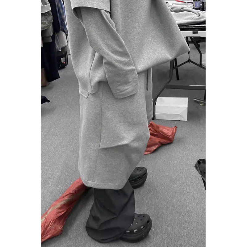 Nonnod Heavy-weight High-weight Niche Pleated Loose Cropped Pants Men's Summer Trendy Brand Three-dimensional Profile Over-the-knee Shorts Nonnod Heavy-weight High-weight Niche Pleated Loose Cropped Pants Men's Summer Trendy Brand Three-dimensional Profile Over-the-knee Shorts