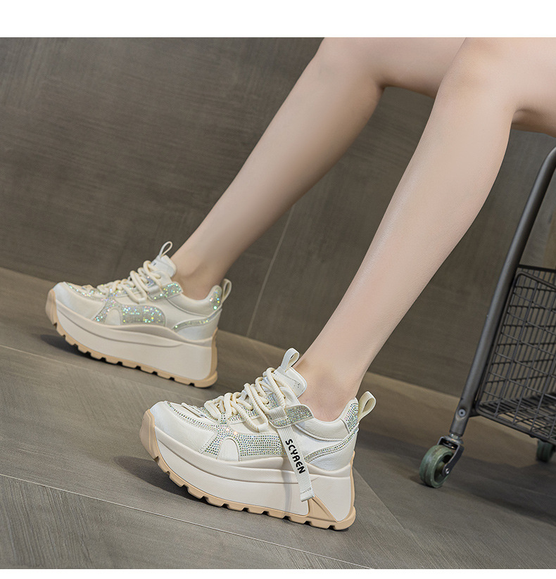 Giày sneaker nữ đế dày phong cách cổ điển phối lưới và da — Vàng lưới 5027-1, Đỏ da 5027, Xám lưới 5027-1, Đỏ lưới 5027-1 chi tiết 20